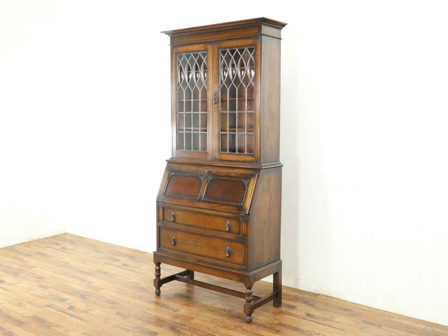 イギリスアンティーク ブックビューロー 80182