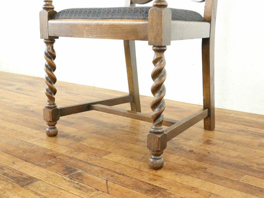 アンティーク家具張替済アームチェア 80172