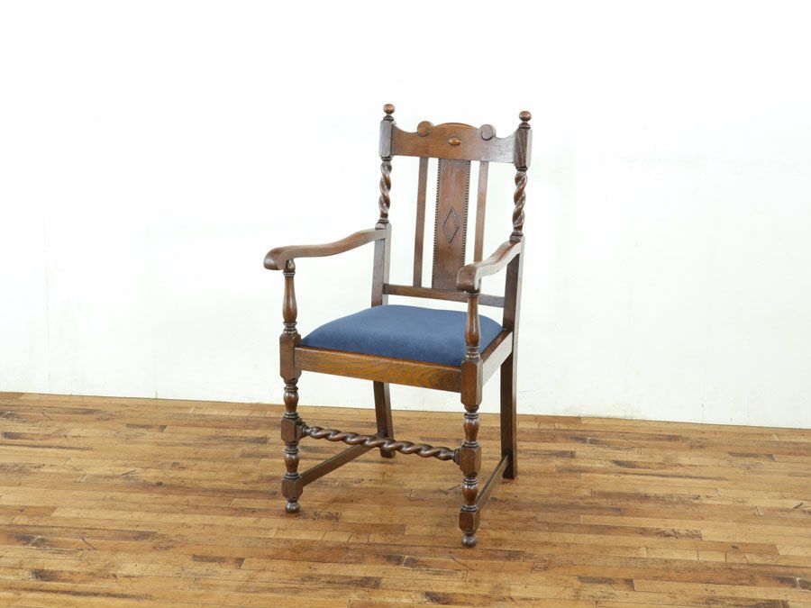 アンティーク家具 張替済アームチェア  80174