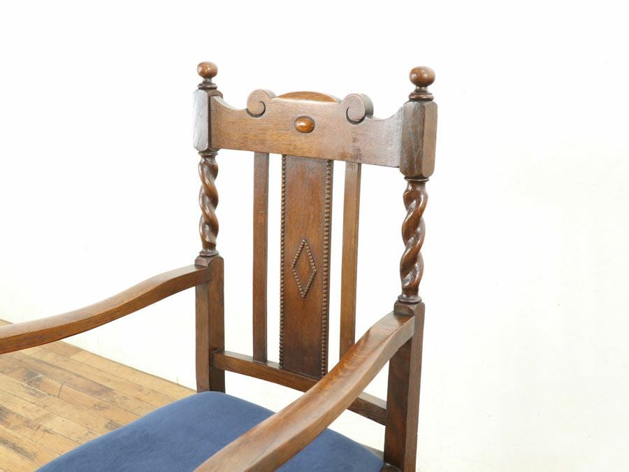 アンティーク家具 張替済アームチェア  80174