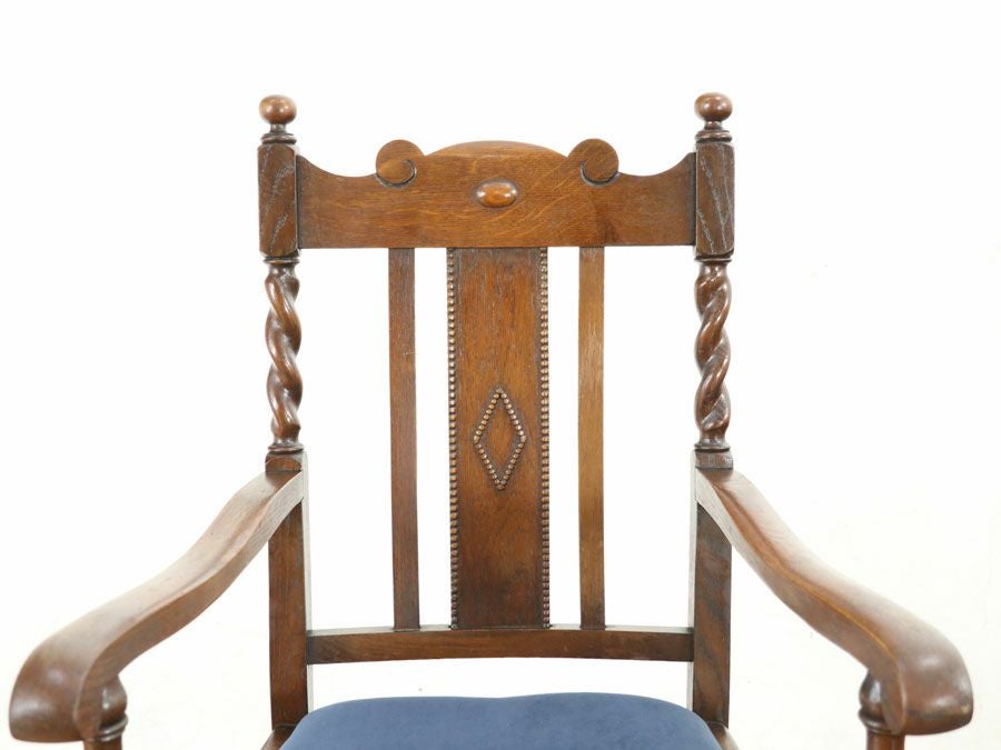 アンティーク家具 張替済アームチェア  80174