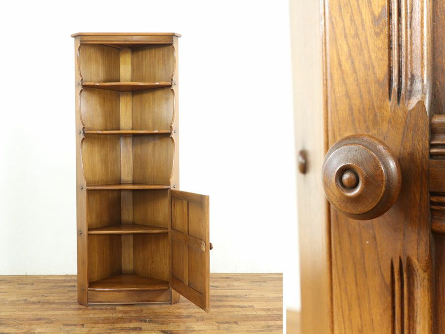 アンティーク コーナーキャビネット 80160