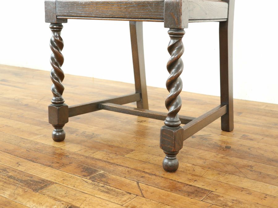 イギリスアンティーク 張替済チェア*4 80201