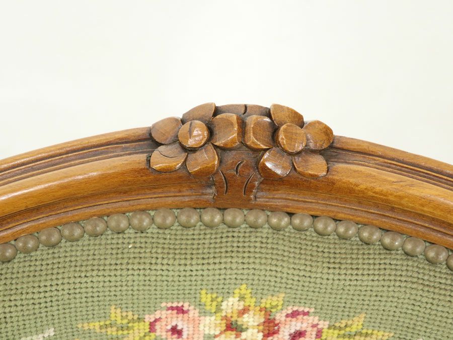 アンティーク プチポワンアームチェア 65105