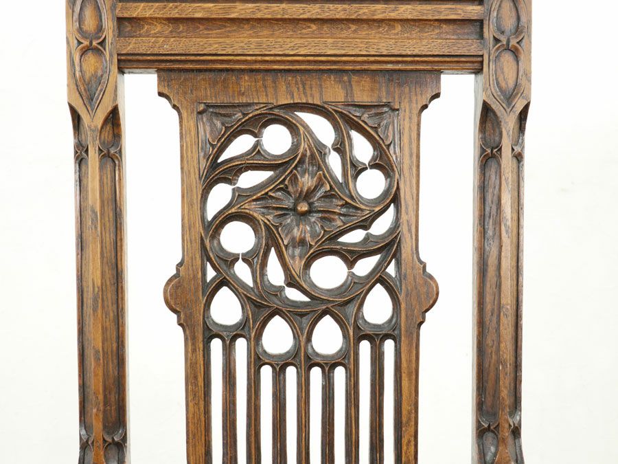 アンティーク家具 張替済チェア*6 65006