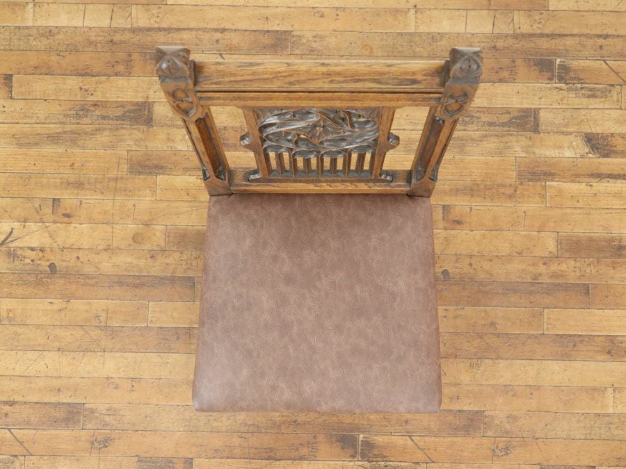 アンティーク家具 張替済チェア*6 65006