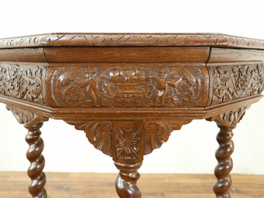 アンティーク家具 八角テーブル 65321