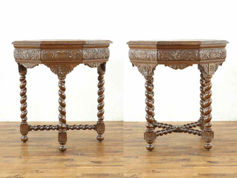 アンティーク家具 八角テーブル 65321