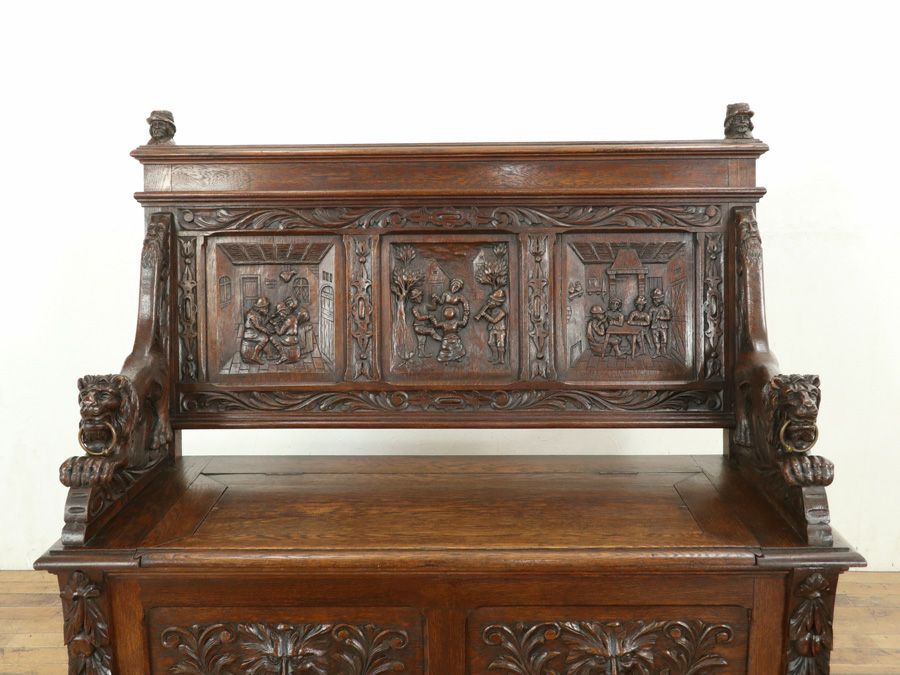 アンティーク家具 ベンチ 65192