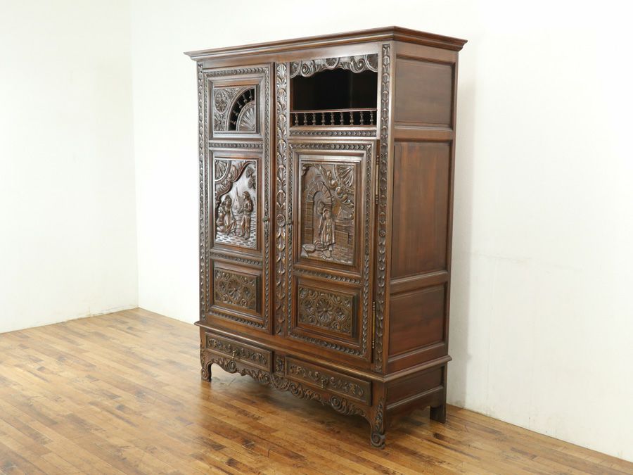 アンティーク家具 キャビネット 65313