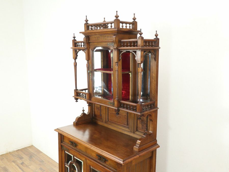 アンティーク家具 キャビネット 65195