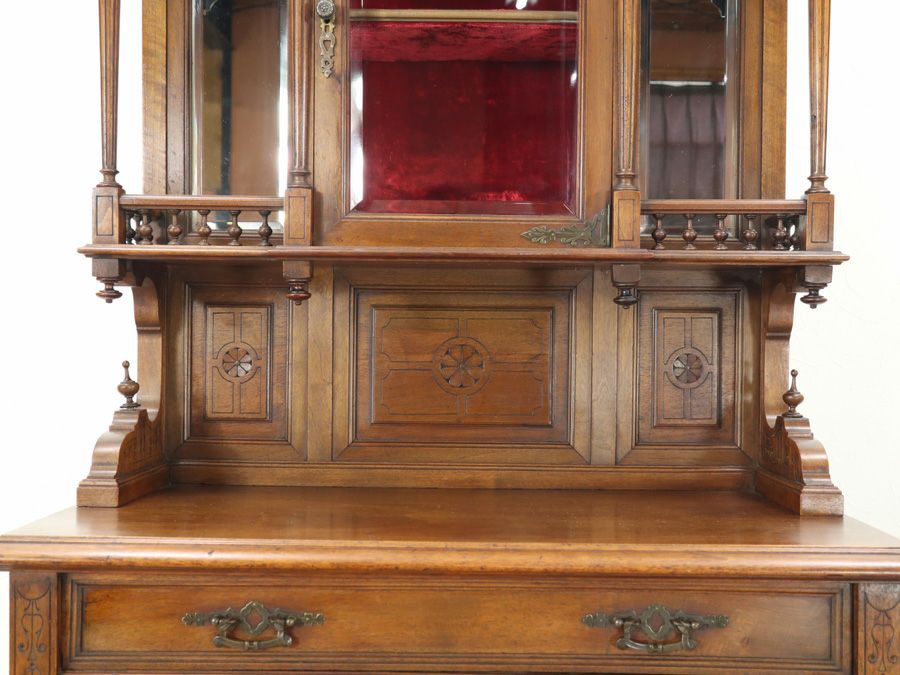 アンティーク家具 キャビネット 65195