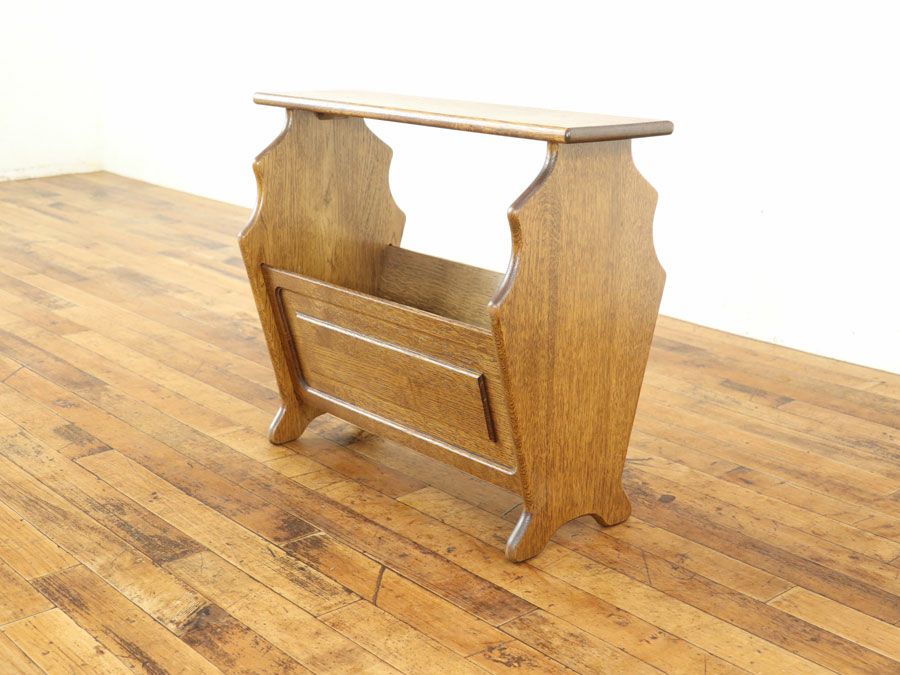アンティーク家具 マガジンラック 65237e