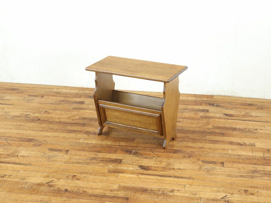 アンティーク家具 マガジンラック 65263e
