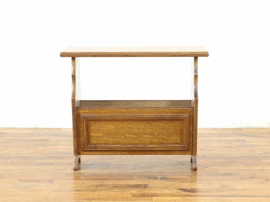 アンティーク家具 マガジンラック 65263e
