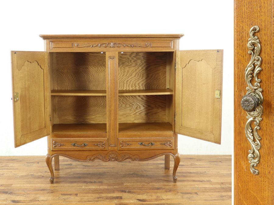 アンティーク家具 キャビネット 65234