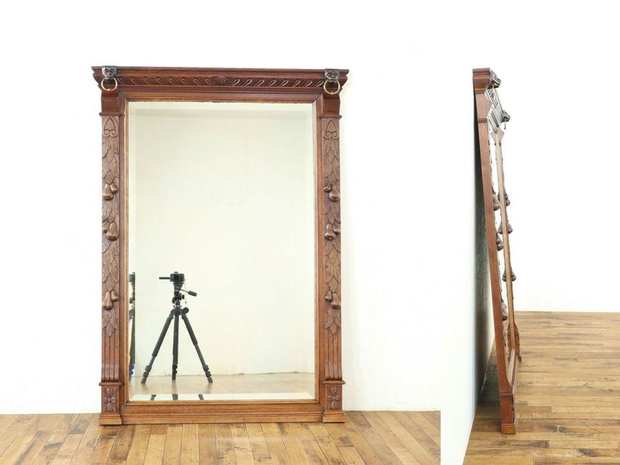アンティーク家具 オーバーマントルミラー 65260