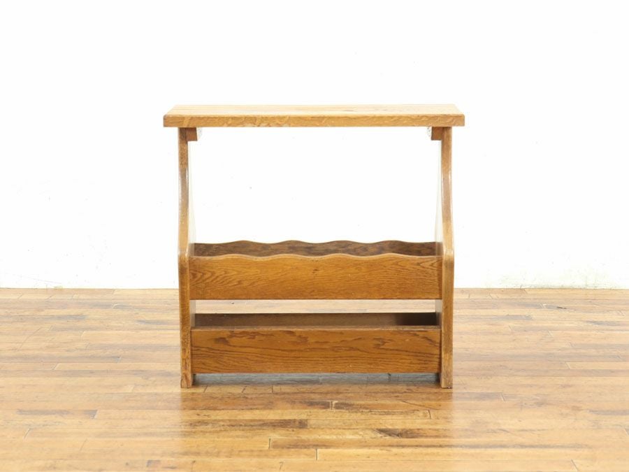 アンティーク家具 マガジンラック 65263c