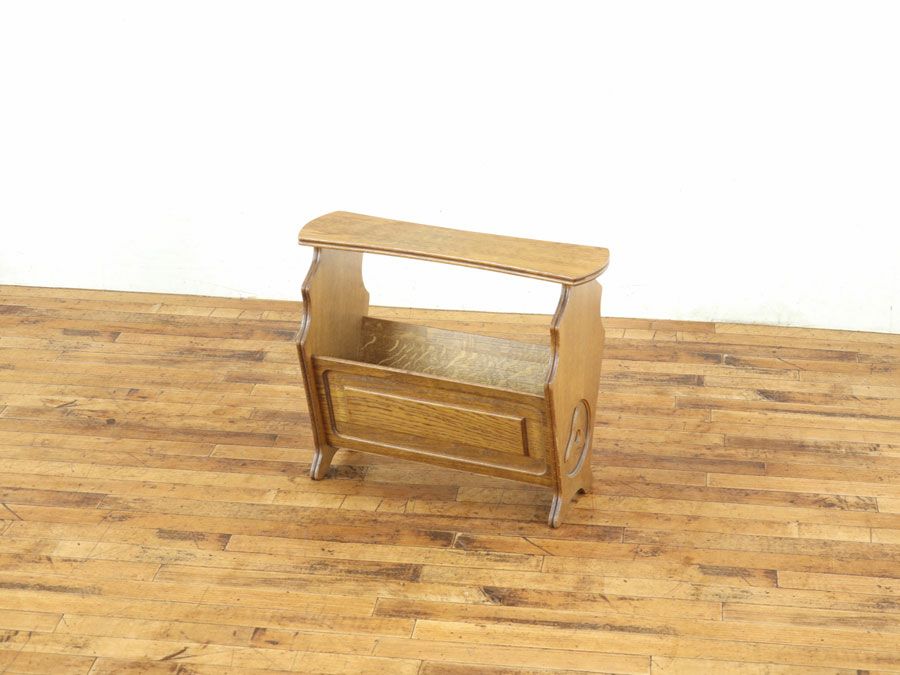 アンティーク家具 マガジンラック 65237a
