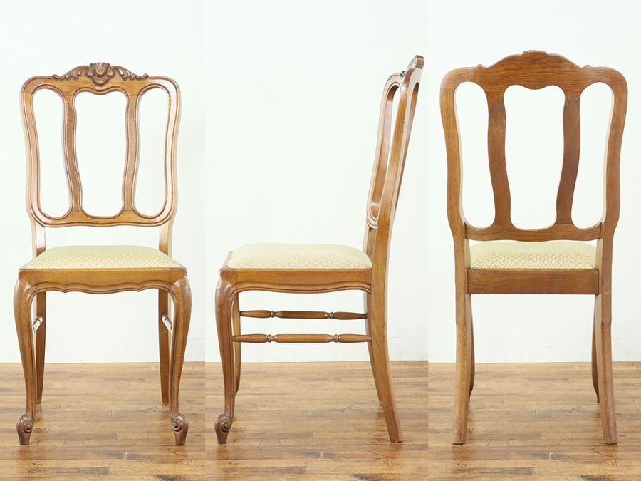 アンティークテーブル・チェア6脚セット 65233