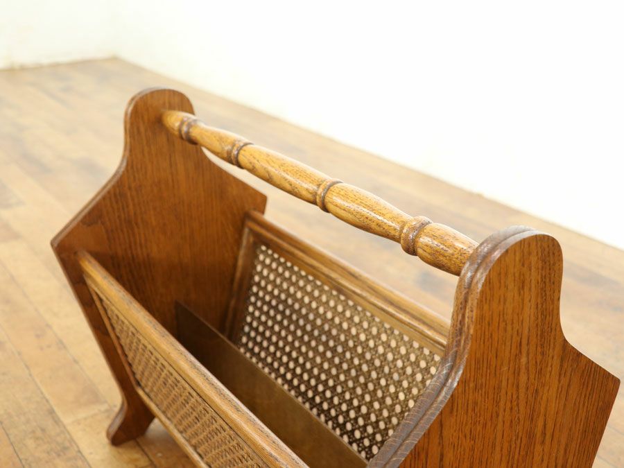 アンティーク家具 マガジンラック 65237d