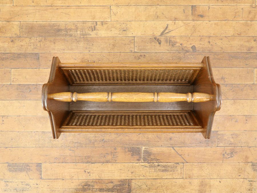 アンティーク家具 マガジンラック 65237d