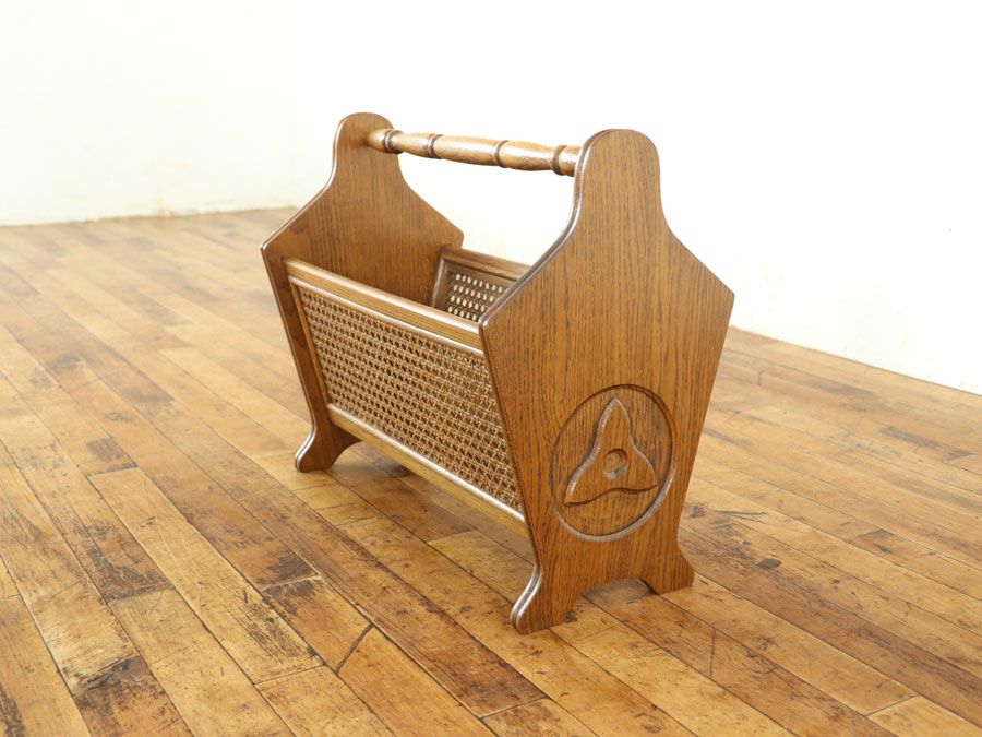 アンティーク家具 マガジンラック 65237d