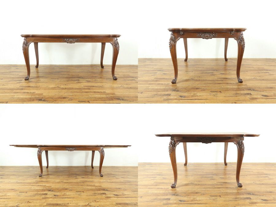 アンティークテーブル・チェア6脚セット 65202