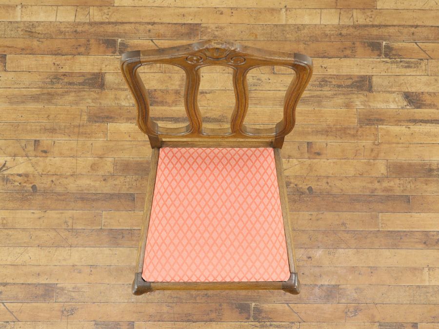 座面張り替え済 ダイニングチェア 65214b