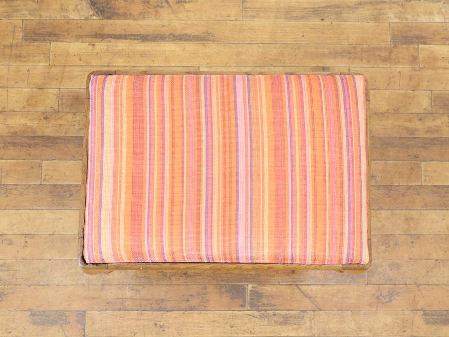 アンティーク家具 張替済スツール 65220