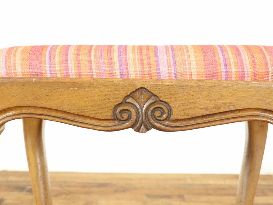 アンティーク家具 張替済スツール 65220