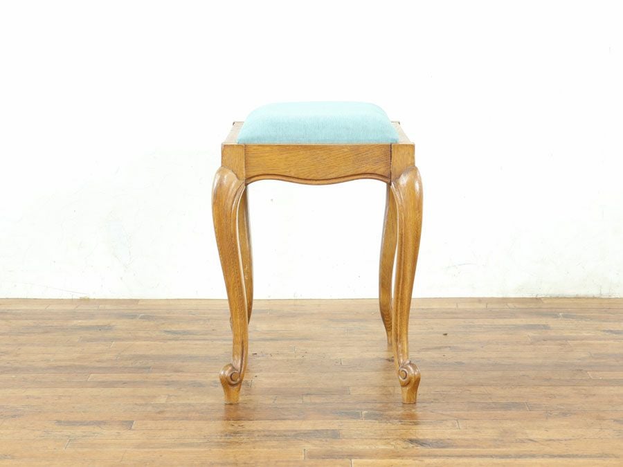 アンティーク家具 張替済スツール 65244b