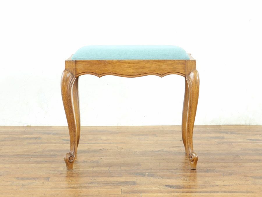 アンティーク家具 張替済スツール 65244b