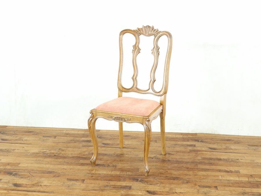 アンティーク 張替済ダイニングチェア 65323a