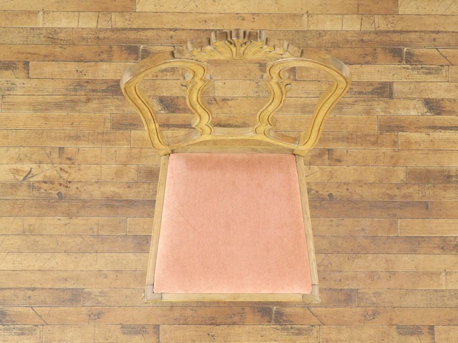 アンティーク 張替済ダイニングチェア 65323c