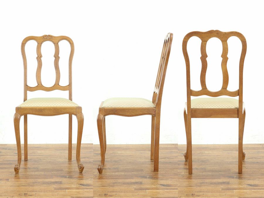 アンティーク 張替済ダイニングチェア 65300