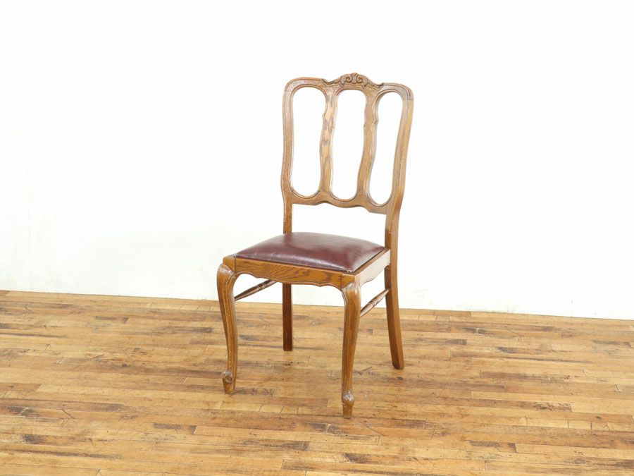 アンティーク 張替済ダイニングチェア 65243