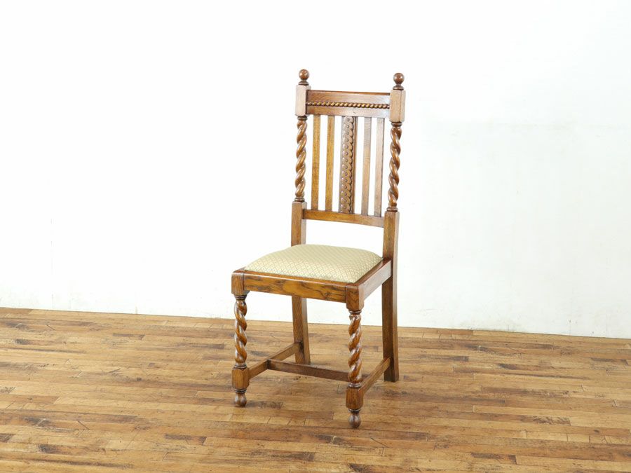アンティーク家具 張替済ダイニングチェア 80039