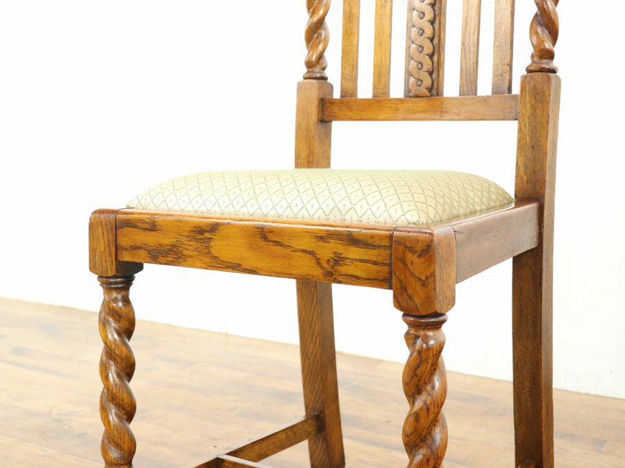 アンティーク家具 張替済ダイニングチェア 80039
