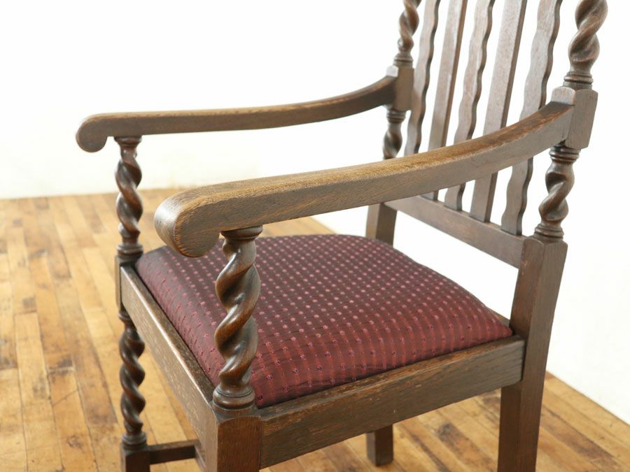 アンティーク家具 張替済アームチェア 80173