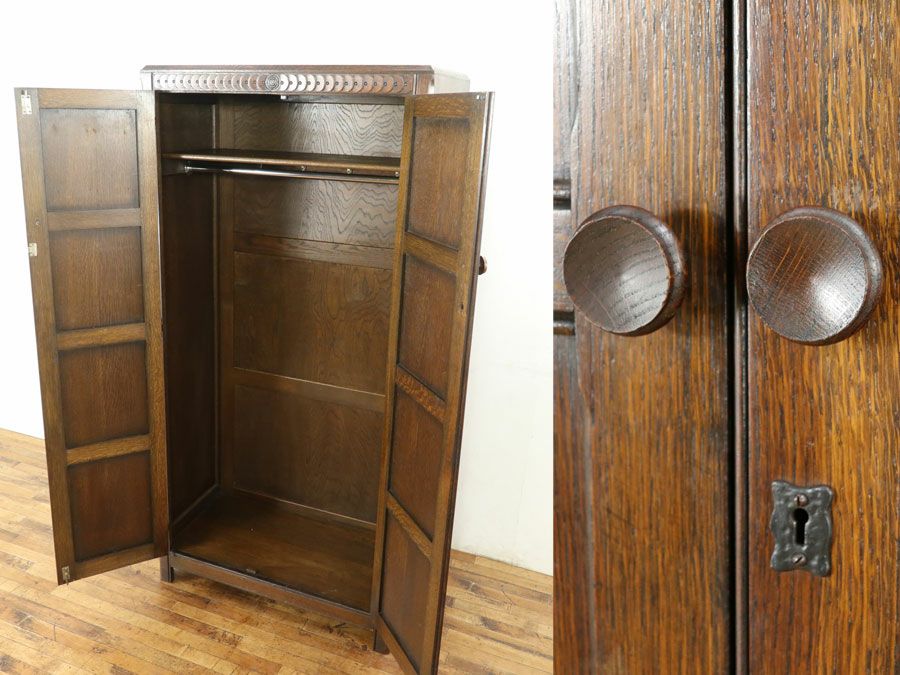 アンティークワードローブ 80030