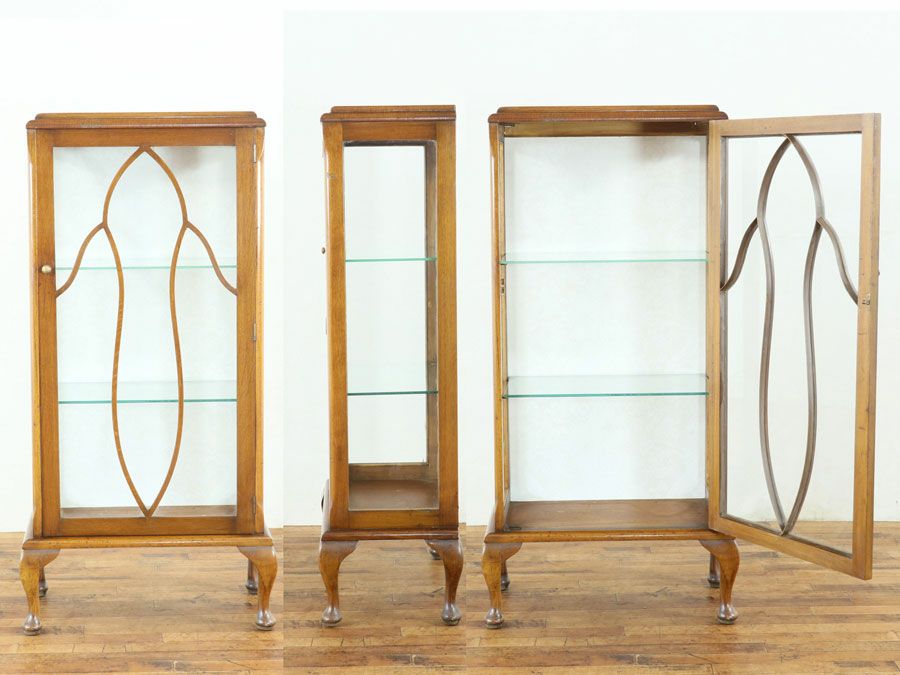 アンティーク クロス張替済ショーケース 80087