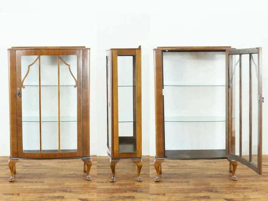 アンティーク クロス張替済ショーケース 80116