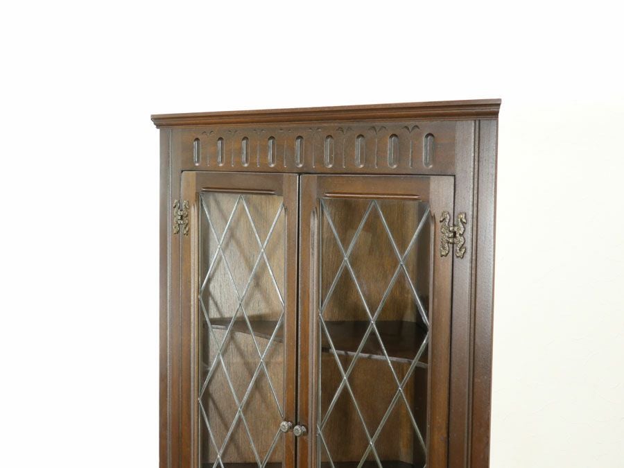 アンティーク家具 コーナーキャビネット 80271