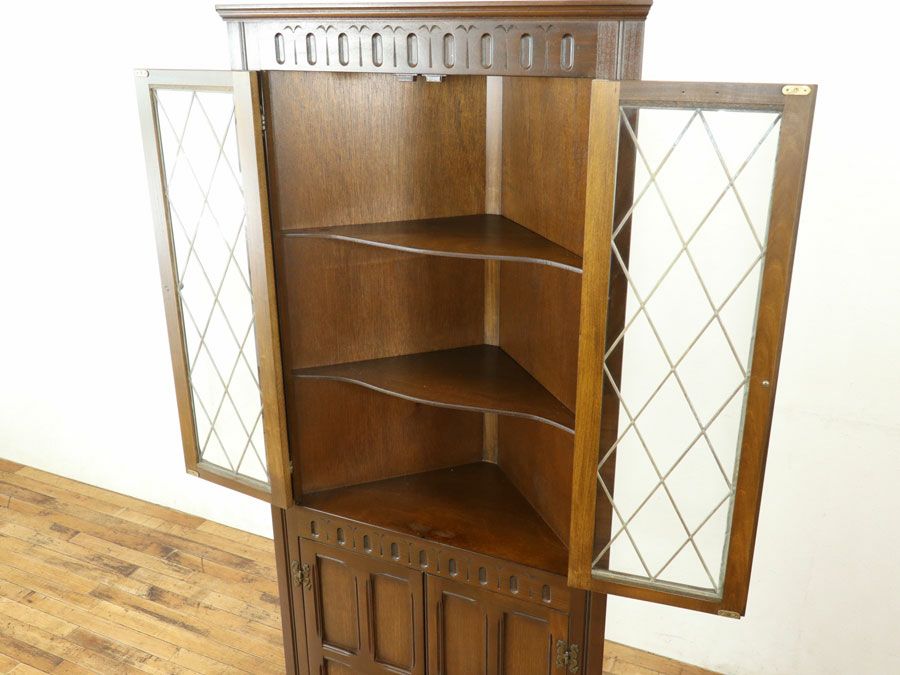 アンティーク家具 コーナーキャビネット 80271