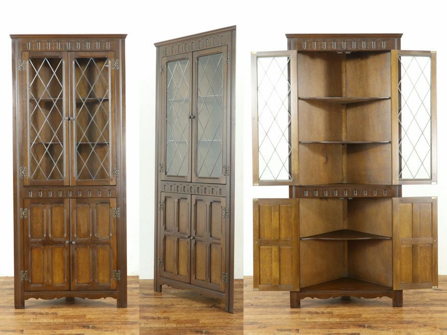 アンティーク家具 コーナーキャビネット 80271