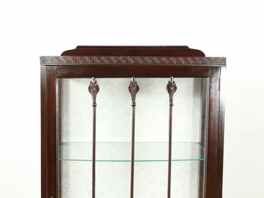 アンティーク家具 クロス張替済ショーケース 80006