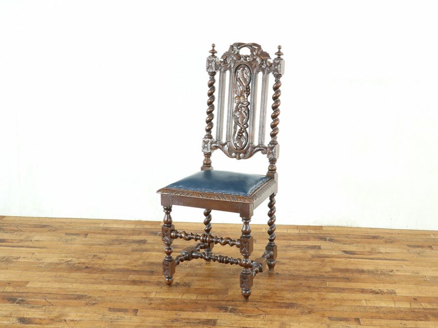 アンティーク家具 張替済チェア 65242