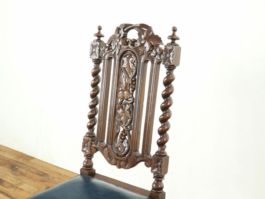 アンティーク家具 張替済チェア 65242