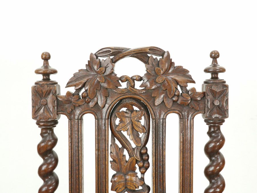 アンティーク家具 張替済チェア 65242